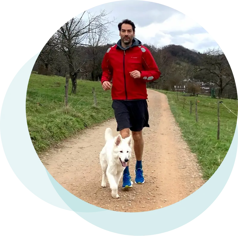 lars-mit-hund Lars TEPASS beim joggen mit Hund